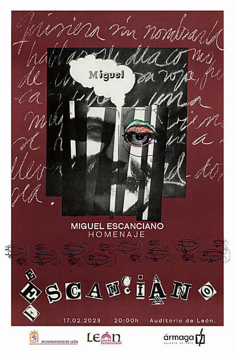 Cartel de la gala homenaje a Escanciano.