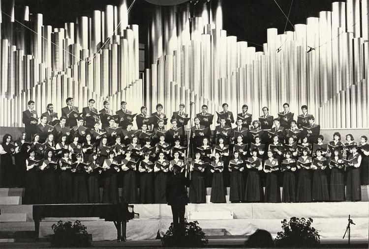 Participación en el ‘Europa Cantat’ de Estrasburgo en el año 1985. | ULE
