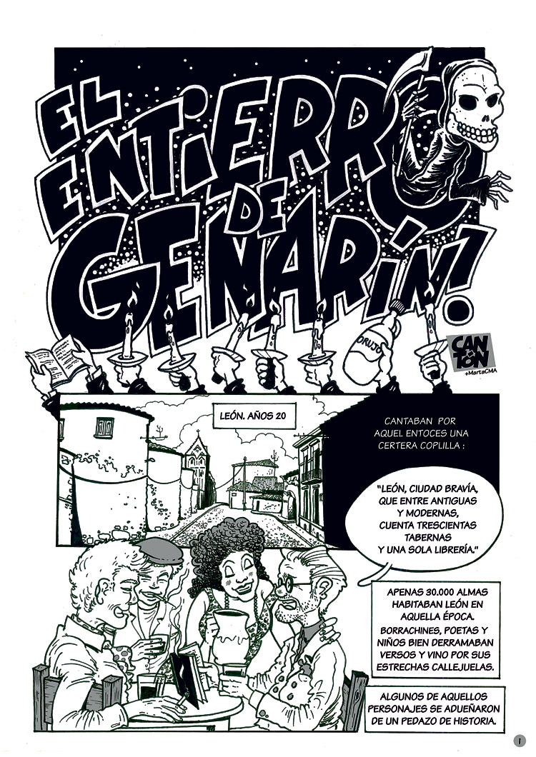 Cómic sobre el Entierro de Genarín. | CANTÓN