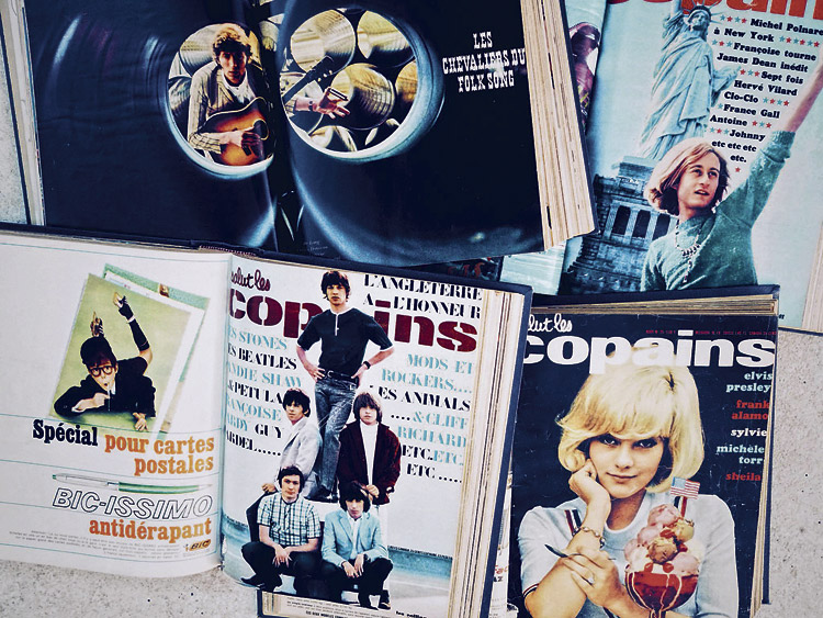 Algunos números de la revista 'Salut les Copains'.