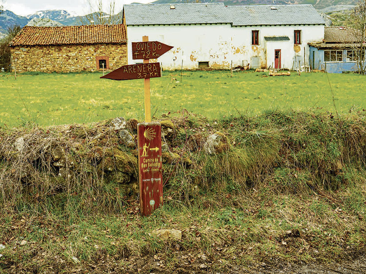 Señalización a la entrada de Poladura.| VICENTE GARCÍA