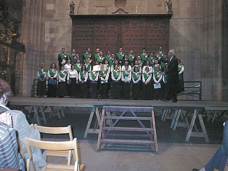 Último concierto en la Catedral el 24 de mayo de 2002 con la interpretación del ‘Officium Defunctorum’. | ULE