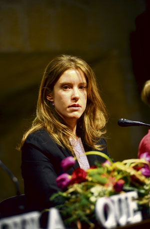 La escritora leonesa María Álvarez Domínguez. | DANIEL MARTÍN