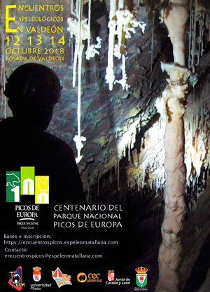 Cartel de los Encuentros espeleológicos de Valdeón. | GEM