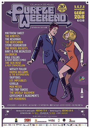 Cartel del XXX Purple Weekend.