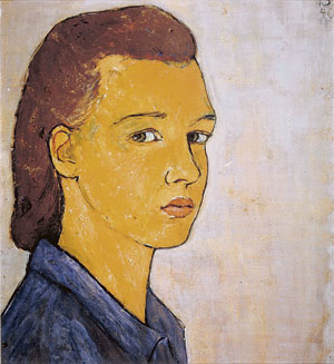 Autorretrato de Charlotte Salomon.