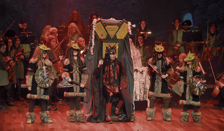 ‘El señor de los dragones’ se despide este martes con una tercer representación tras las dos llevadas a cabo este lunes en el Auditorio. | MAURICIO PEÑA