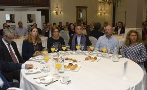 El empresario Manuel Lesmes acudió al desayuno-coloquio organizado por Atresmedia Radio y la Camara de Comercio de León. | MAURICIO PEÑA