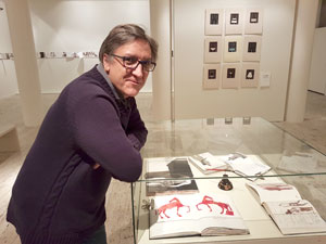 Javier Zabala el pasado 30 de diciembre en el Museo de León.