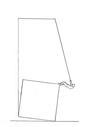 Boceto de la pieza escultórica que Amancio González llevará a la Facultad de Filosofía y Letras dentro del programa 'El hall transformado'.