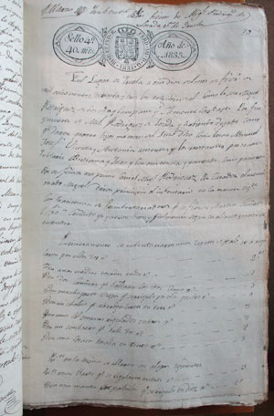 Inventario de los bienes de Miguel.