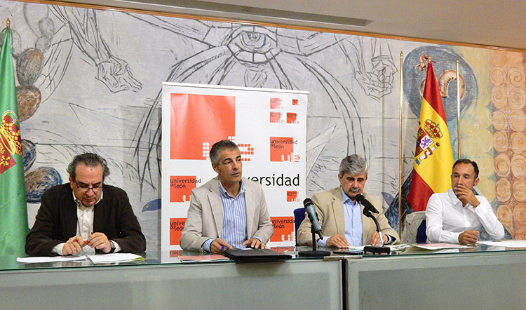 Tabernero, Martínez, Marín y Ordóñez durante la presentación.