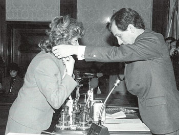 Imagen de la toma de posesión de Inés Prada.