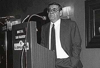 Pacho Reyero en la fiesta de inauguración. | M. PEÑA
