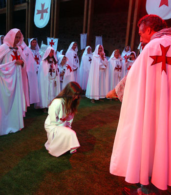 Ordenación de nuevos caballeros templarios el año pasado. | C.S. (ICAL)