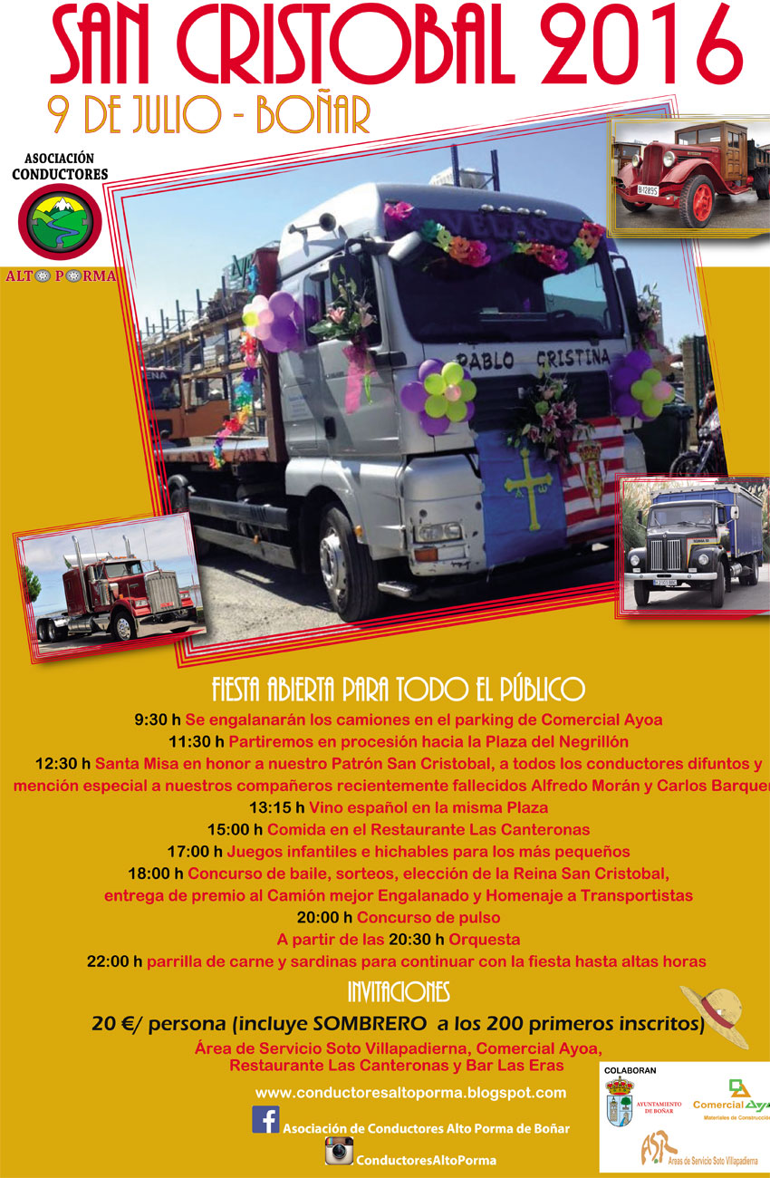 Cartel San Cristobal 2016.
