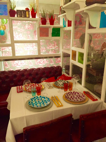 El colorista comedor del restaurante La BienQuerida. | S.M.