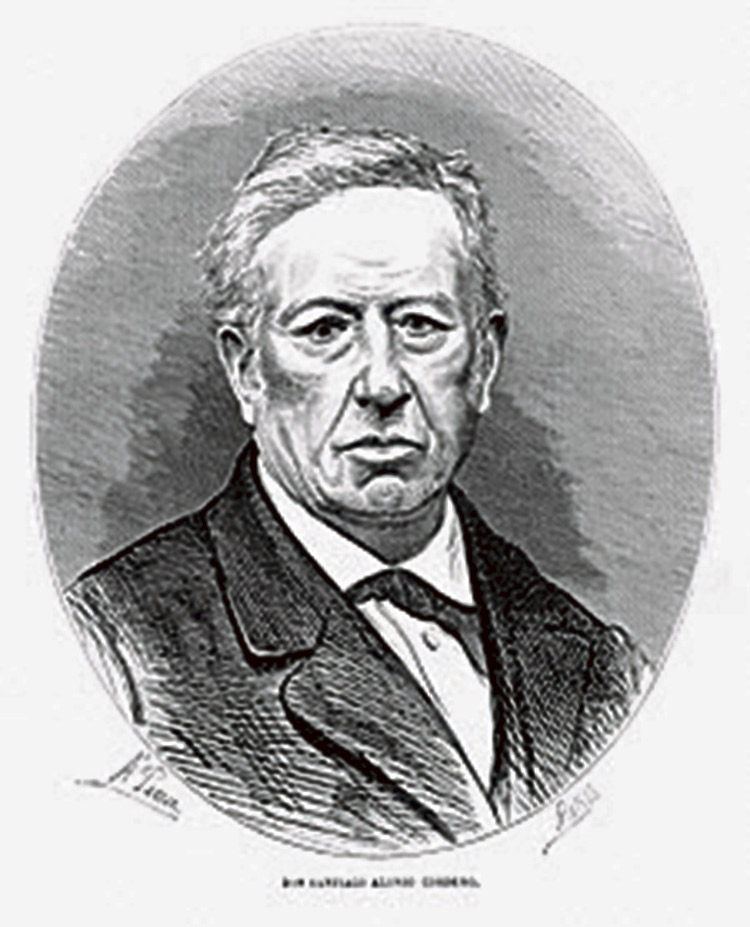 Retrato de Santiago Alonso Cordero (año 1865) realizado por A. Perea.