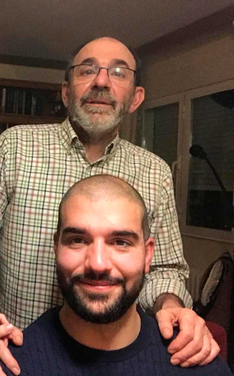 Pablo junto a su padre, Antonio. | L.N.C.