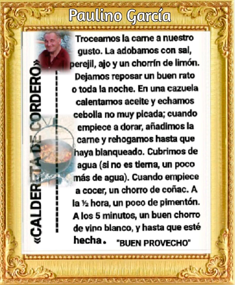 Receta de la caldereta. | L.N.C.