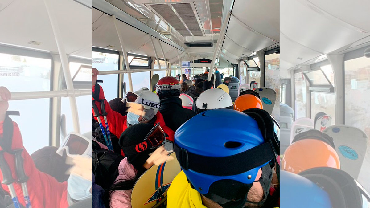 Estado del interior del autobús entre Salencias y Cebolledo. | L.N.C.